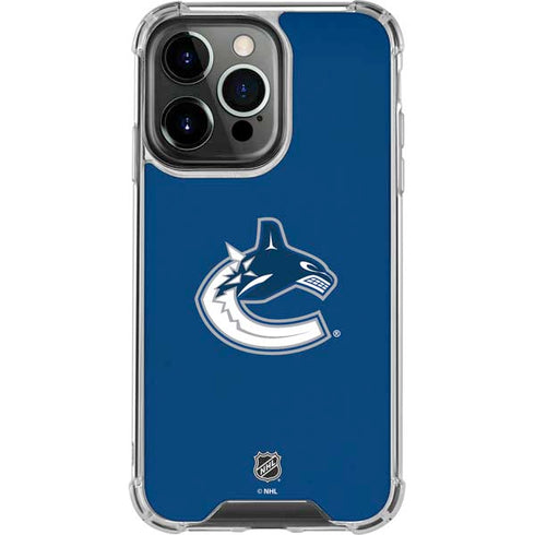 NHL Vancouver Canucks Distressed iPhone 16 Pro Max Clear Case