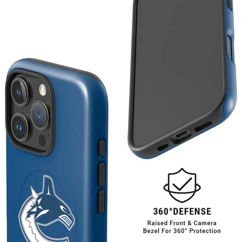 NHL Vancouver Canucks Distressed iPhone 16 Pro Max Magsafe Impact Case