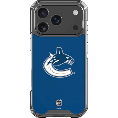 NHL Vancouver Canucks Distressed iPhone 18 Pro Clear Case