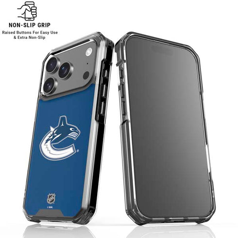 NHL Vancouver Canucks Distressed iPhone 18 Pro Clear Case