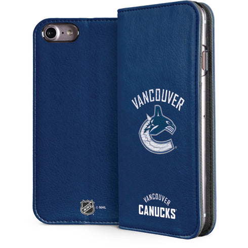 NHL Vancouver Canucks Distressed iPhone 8 Folio Case