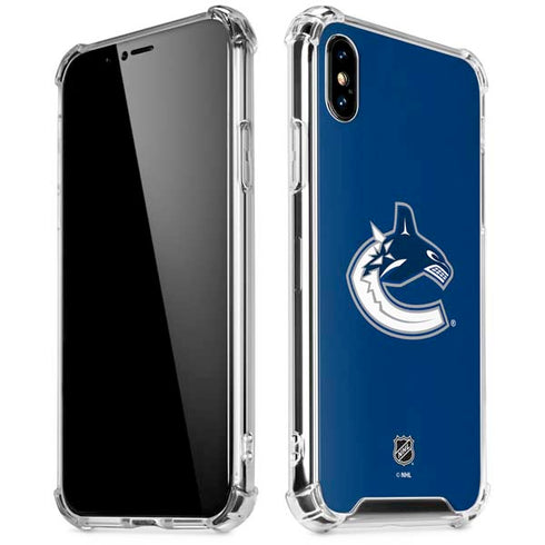 NHL Vancouver Canucks Distressed iPhone X/XS Clear Case