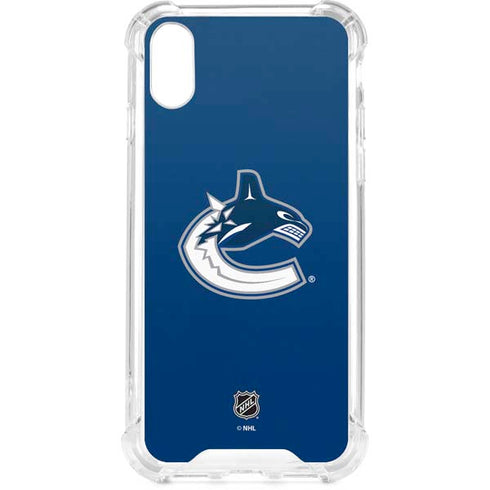 NHL Vancouver Canucks Distressed iPhone XS Clear Case