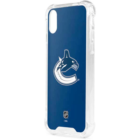 NHL Vancouver Canucks Distressed iPhone XS Clear Case