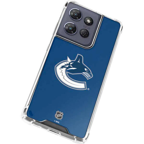 NHL Vancouver Canucks Distressed Moto G Play 5G (2025) Clear Case