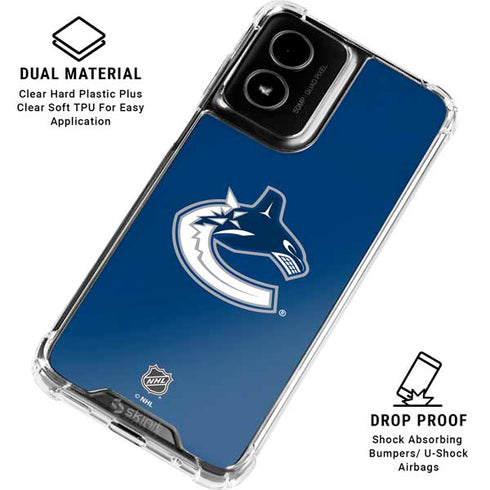 NHL Vancouver Canucks Distressed Moto G Power 5G (2024) Clear Case