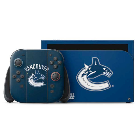 NHL Vancouver Canucks Distressed Nintendo Switch 2 (2025) with Joy-Con Skin