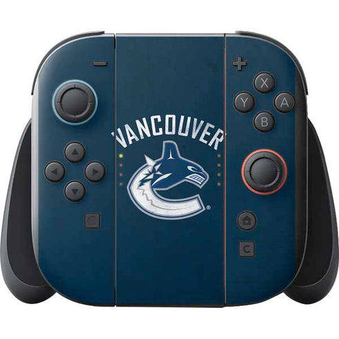 NHL Vancouver Canucks Distressed Nintendo Switch 2 (2025) with Joy-Con Skin