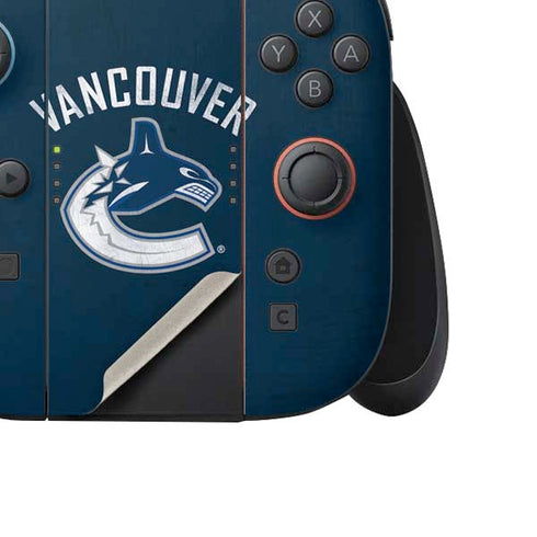 NHL Vancouver Canucks Distressed Nintendo Switch 2 (2025) Joy-Con Controller Skin
