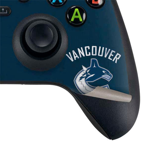 NHL Vancouver Canucks Distressed Xbox Series X Bundle Skin