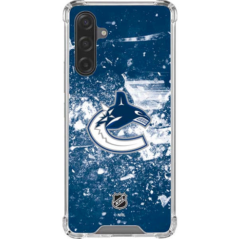 NHL Vancouver Canucks Frozen Galaxy A17 Clear Case