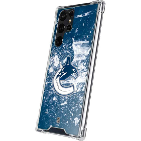 NHL Vancouver Canucks Frozen Galaxy S23 Ultra Clear Case