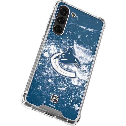 NHL Vancouver Canucks Frozen Galaxy S24 FE Clear Case