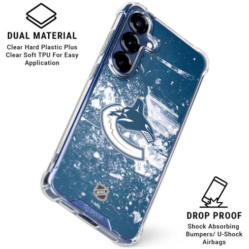 NHL Vancouver Canucks Frozen Galaxy S25 Clear Case