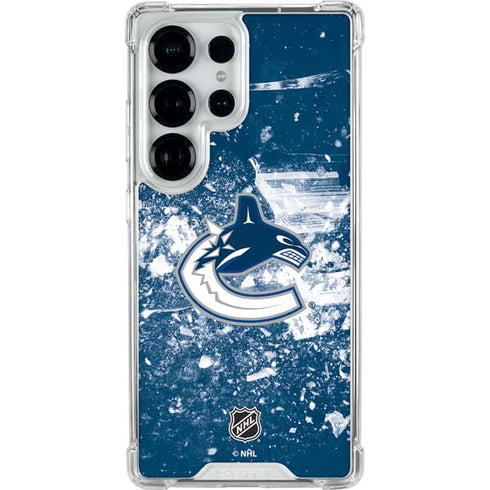 NHL Vancouver Canucks Frozen Galaxy S25 Ultra Clear Case