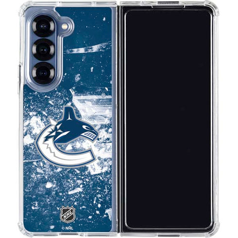 NHL Vancouver Canucks Frozen Galaxy Z Fold6 Clear Case