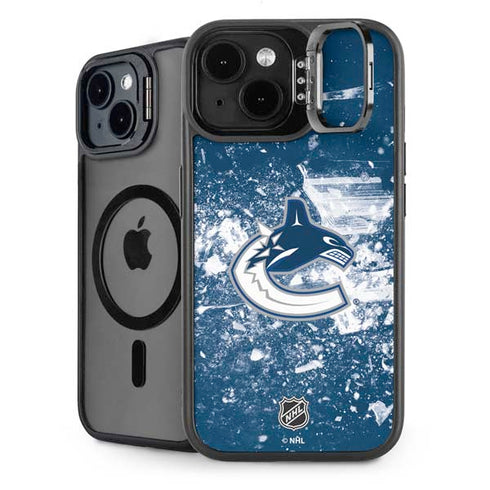 NHL Vancouver Canucks Frozen iPhone 15 Kickstand Case