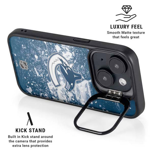 NHL Vancouver Canucks Frozen iPhone 15 Plus Kickstand Case