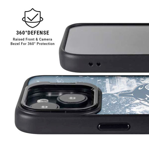 NHL Vancouver Canucks Frozen iPhone 15 Plus Kickstand Case