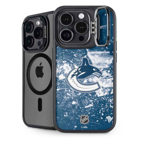 NHL Vancouver Canucks Frozen iPhone 15 Pro Kickstand Case