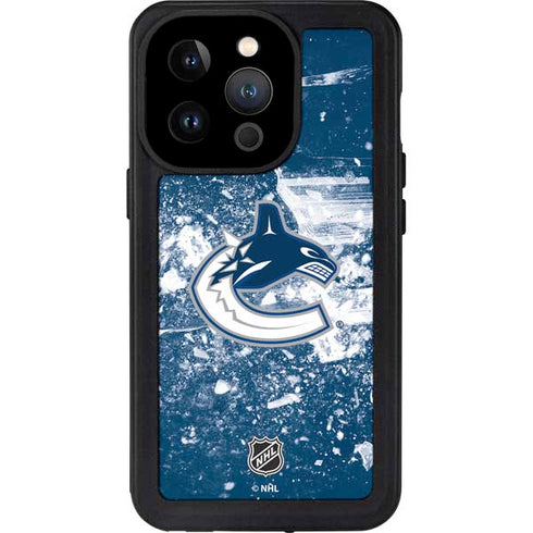 NHL Vancouver Canucks Frozen iPhone 15 Pro Waterproof Case