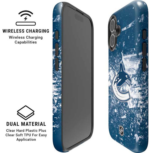 NHL Vancouver Canucks Frozen iPhone 16 Magsafe Impact Case