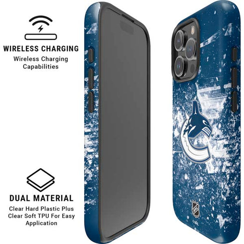 NHL Vancouver Canucks Frozen iPhone 16 Pro Max Magsafe Impact Case