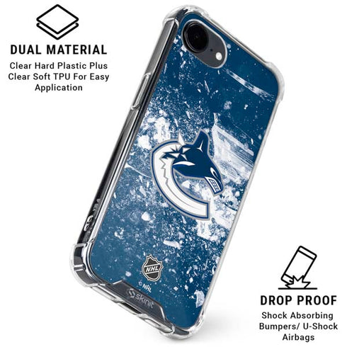 NHL Vancouver Canucks Frozen iPhone 16e Clear Case