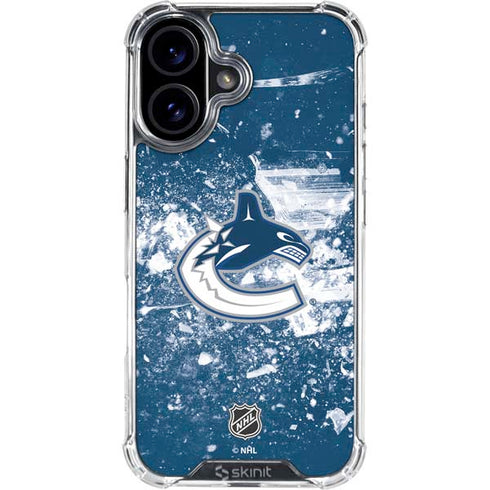 NHL Vancouver Canucks Frozen iPhone 17 Clear Case