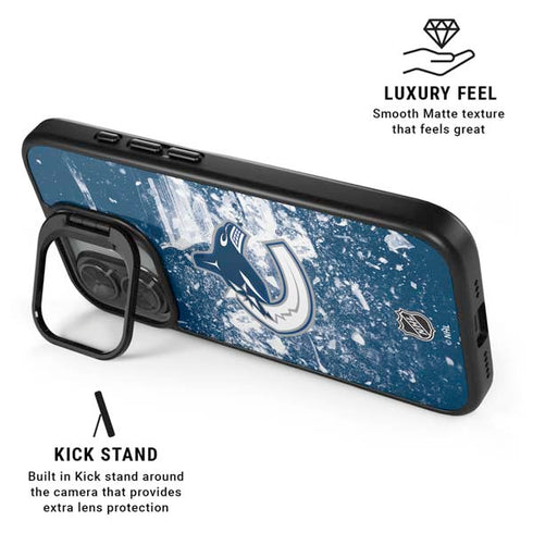 NHL Vancouver Canucks Frozen iPhone 17 Kickstand Case
