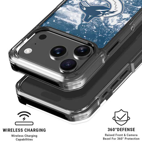 NHL Vancouver Canucks Frozen iPhone 17 Pro Clear Case