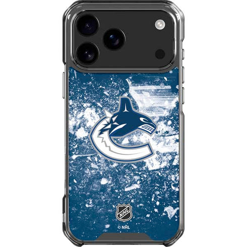 NHL Vancouver Canucks Frozen iPhone 17 Pro Max Clear Case