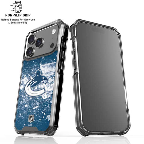 NHL Vancouver Canucks Frozen iPhone 18 Pro Clear Case