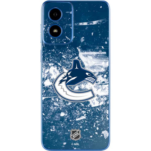 NHL Vancouver Canucks Frozen Moto G Play 4G (2024) Skin