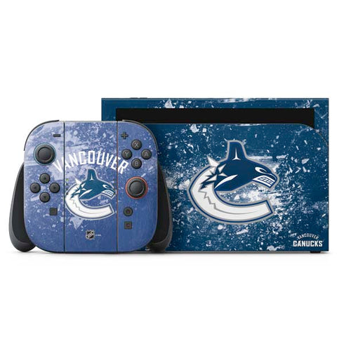 NHL Vancouver Canucks Frozen Nintendo Switch 2 (2025) with Joy-Con Skin