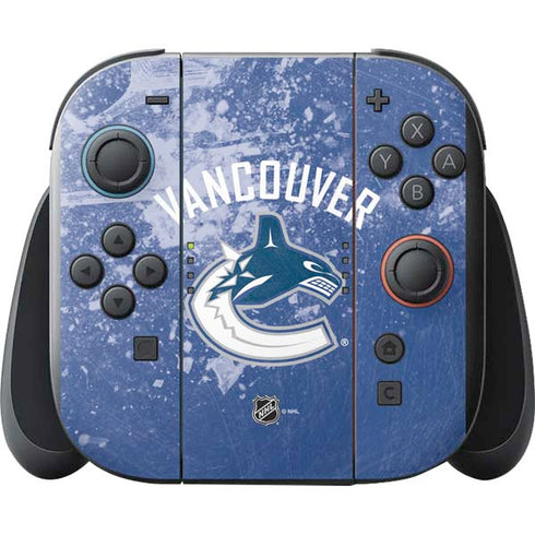 NHL Vancouver Canucks Frozen Nintendo Switch 2 (2025) with Joy-Con Skin