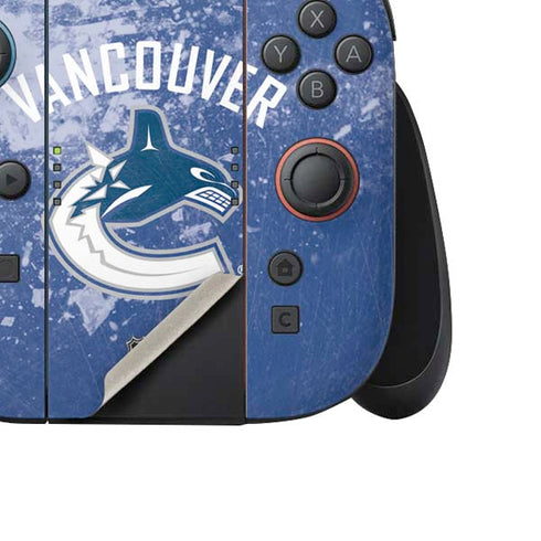 NHL Vancouver Canucks Frozen Nintendo Switch 2 (2025) Joy-Con Controller Skin