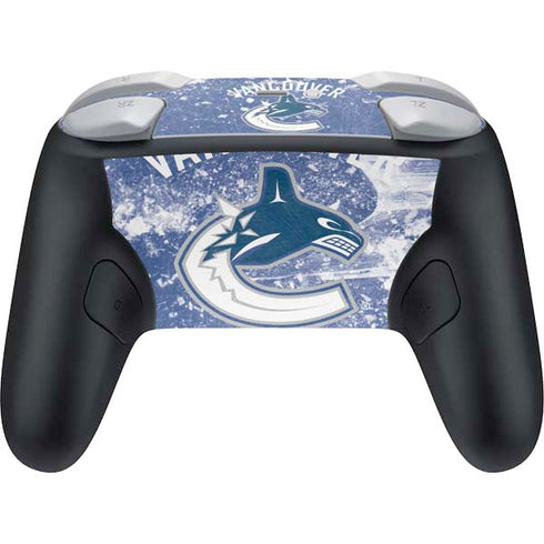 NHL Vancouver Canucks Frozen Nintendo Switch 2 (2025) Pro Controller Skin