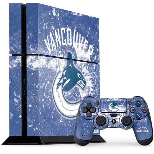 NHL Vancouver Canucks Frozen PlayStation PS4 Skins