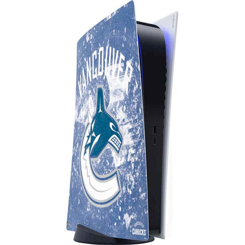 NHL Vancouver Canucks Frozen PlayStation PS5 Skins