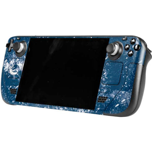 NHL Vancouver Canucks Frozen Steam Deck Handheld Gaming Computer OLED Skin