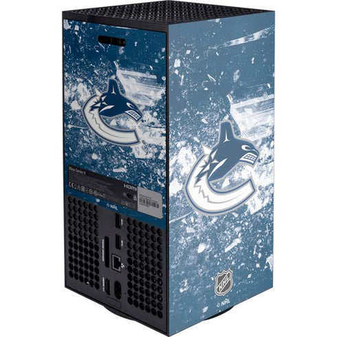 NHL Vancouver Canucks Frozen XBox Series X Digital Edition Console Skin