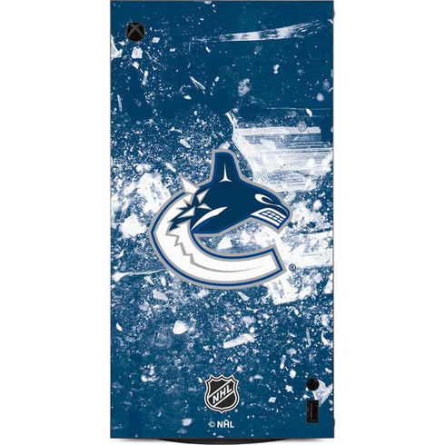 NHL Vancouver Canucks Frozen XBox Series X Digital Edition Console Skin