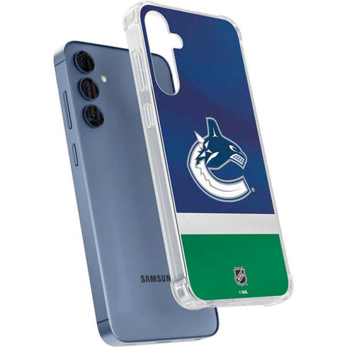 NHL Vancouver Canucks Jersey Galaxy A35 5G Clear Case
