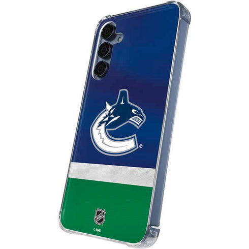 NHL Vancouver Canucks Jersey Galaxy A55 5G Clear Case