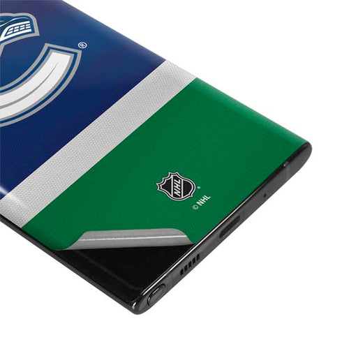 NHL Vancouver Canucks Jersey Galaxy Note 10 Plus Skin
