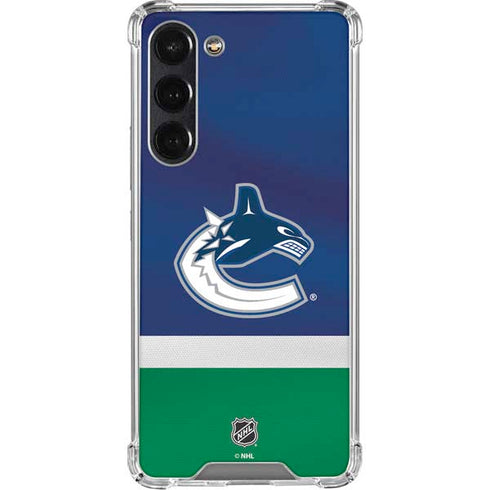 NHL Vancouver Canucks Jersey Galaxy S24 FE Clear Case
