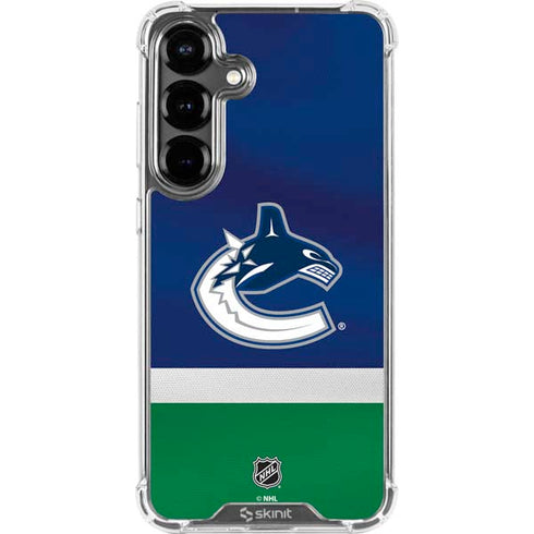 NHL Vancouver Canucks Jersey Galaxy S26 Plus Clear Case