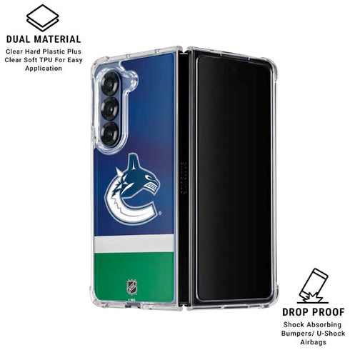 NHL Vancouver Canucks Jersey Galaxy Z Fold6 Clear Case