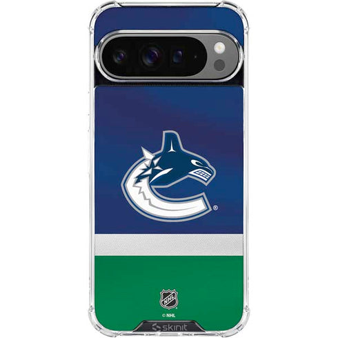 NHL Vancouver Canucks Jersey Google Pixel 10 Pro XL Clear Case